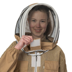  bee keeping suit brown three layer bee suit protection  by safta bee uk