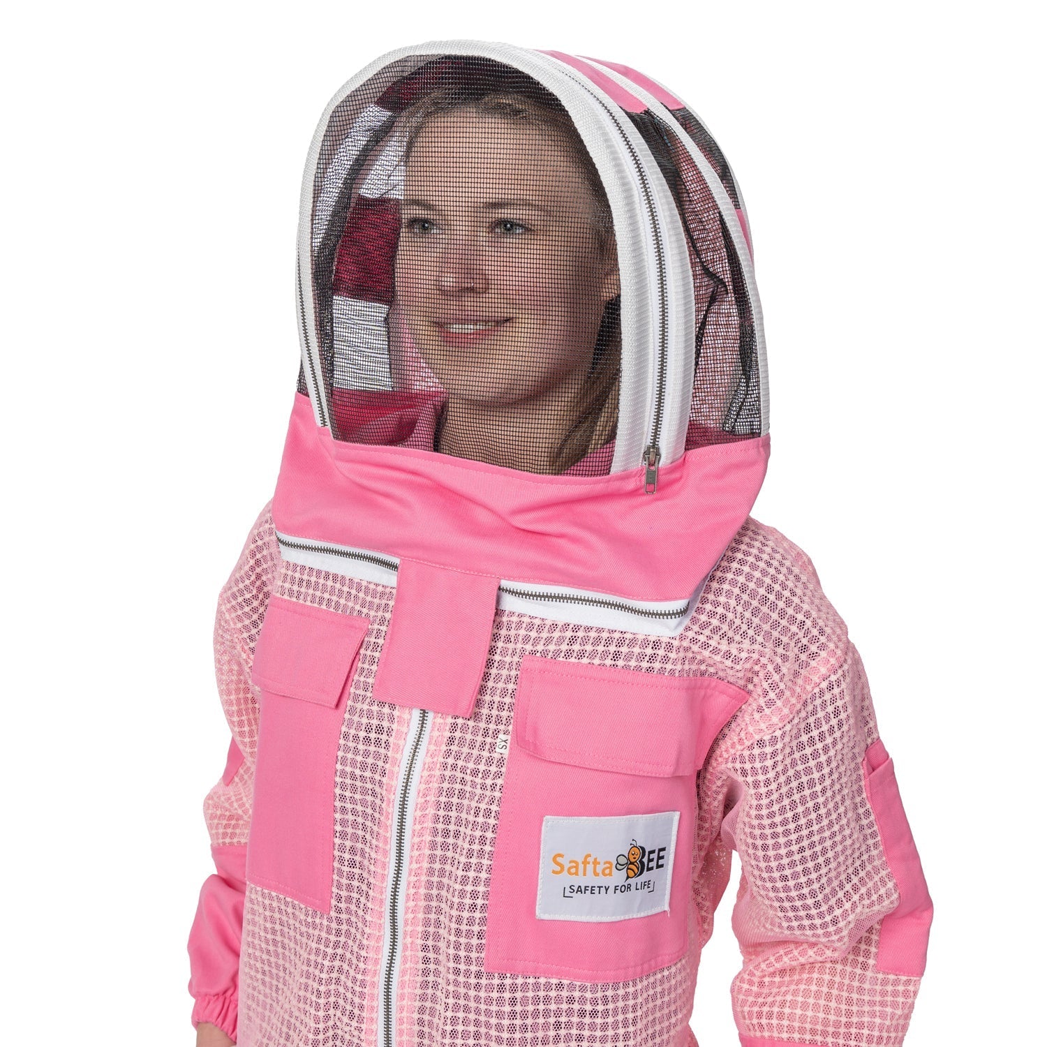 Pink Bee Suit – 3-Layer Ventilated Beekeeping Suit | Safta Bee UK