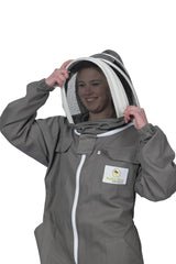 Beekeeping Premium Beekeeping Suit Grey Cotton Beekeeper Ventilated Sting Proof Veil Beehives
