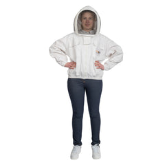 Beekeeping Jacket Cotton White Premium Quality For Beekeepers Beginners Professionals Fencing Veil Max Protection