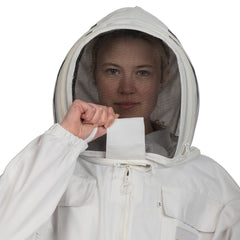 Beekeeping Jacket Cotton White Premium Quality For Beekeepers Beginners Professionals Fencing Veil Max Protection