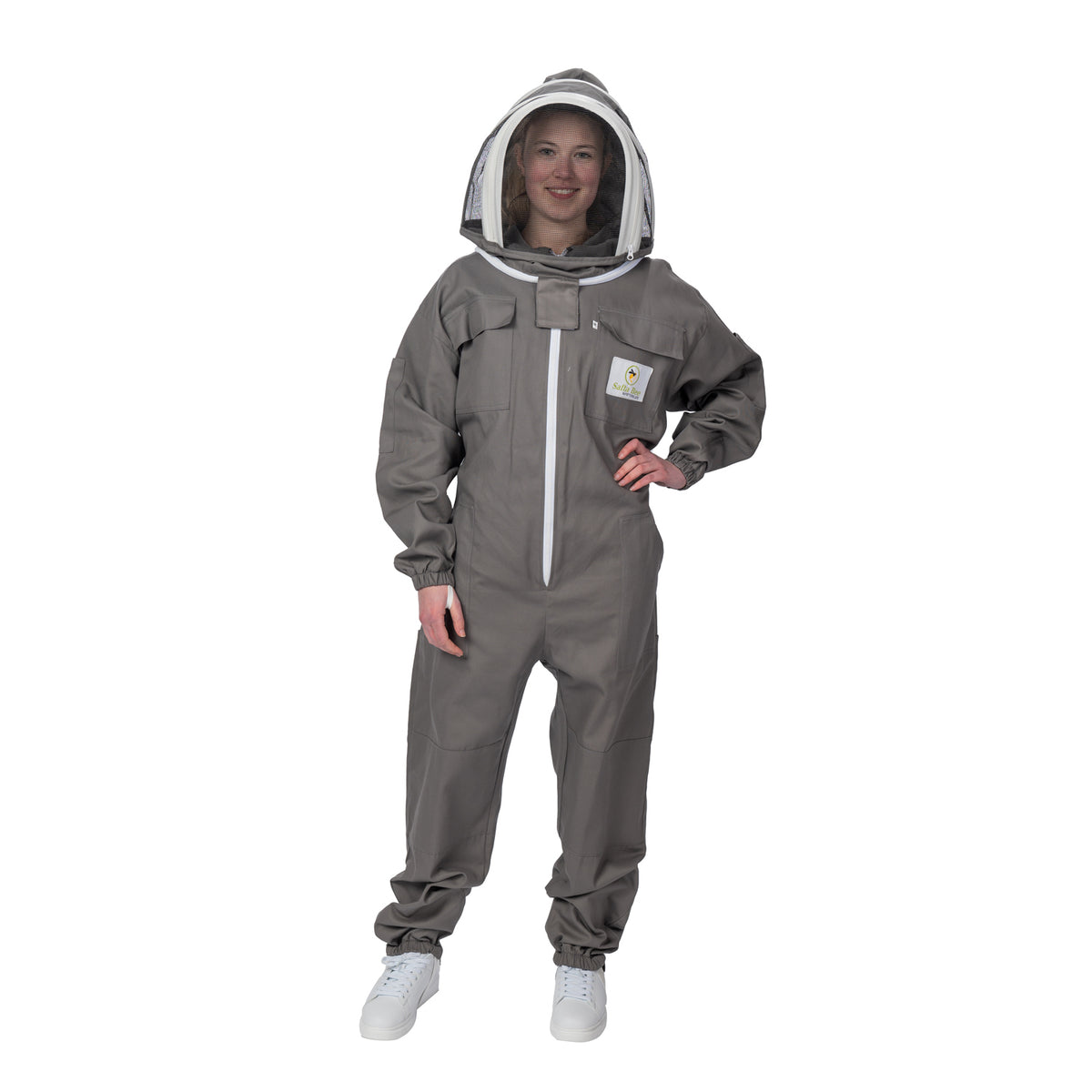 Beekeeping Premium Beekeeping Suit Grey Cotton Beekeeper Ventilated Sting Proof Veil Beehives