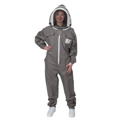 Beekeeping Premium Beekeeping Suit Grey Cotton Beekeeper Ventilated Sting Proof Veil Beehives