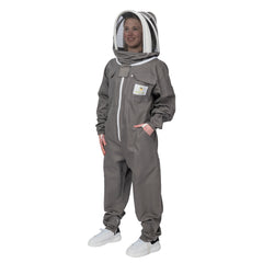 Beekeeping Premium Beekeeping Suit Grey Cotton Beekeeper Ventilated Sting Proof Veil Beehives