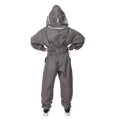 Beekeeping Premium Beekeeping Suit Grey Cotton Beekeeper Ventilated Sting Proof Veil Beehives