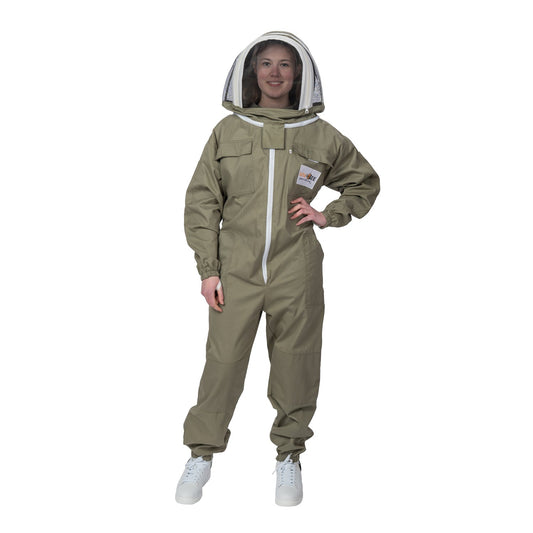 Beekeeper Suit Olive Green Cotton Professional Beekeeping Suit With Veil