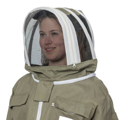 Beekeeper Suit Olive Green Cotton Professional Beekeeping Suit With Veil