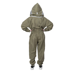 Beekeeper Suit Olive Green Cotton Professional Beekeeping Suit With Veil