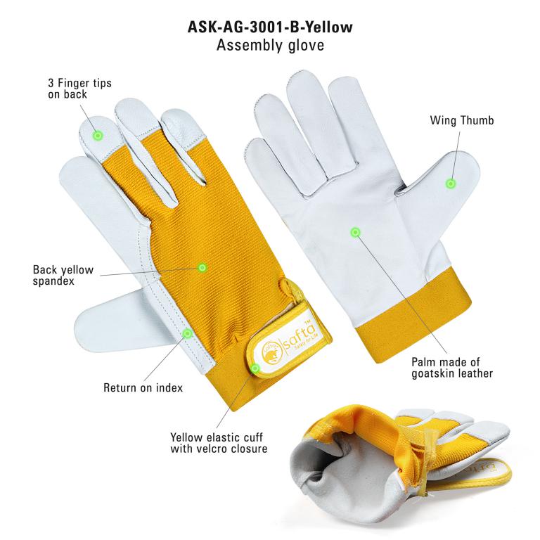 Yellow Work Gloves